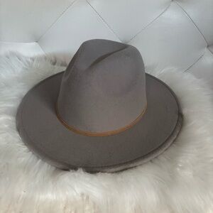 Elegant Gray Women's Fedora Hat